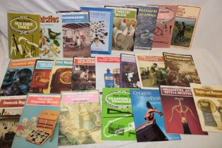 Various collectors pamphlets and volumes including The Village Blacksmith, Old Tools,