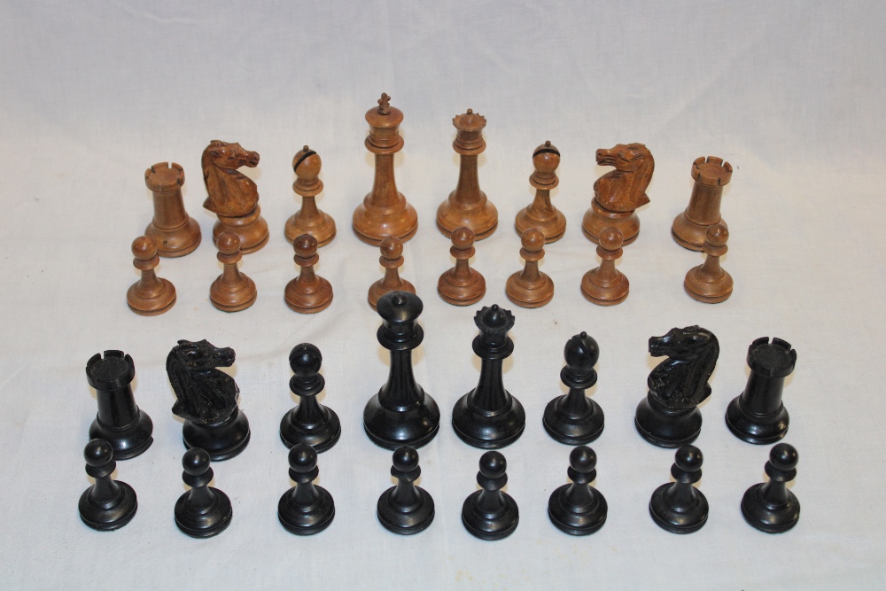 A good quality Staunton-style chess set (height of King 4")