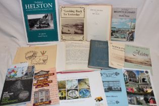 Various Helston related volumes including The Book of Helston,