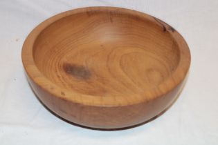 A Cornish turned wood bowl by Dave Williams,