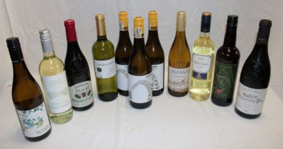 Eleven bottles of mainly white wine including three bottles of 2022 Bees Knees chenin blanc,