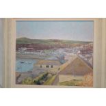 Andrew Barrowman - oil on canvas "Winter Afternoon, Porthleven", signed, labelled to verso,