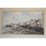 John Greensmith - watercolour "Looking towards King Charles Quay Falmouth",