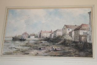 John Greensmith - watercolour "Looking towards King Charles Quay Falmouth",