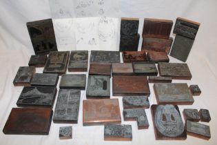 A selection of printing blocks, circa.