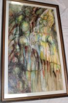 Sue Davis - watercolour "Old Ancestors", signed, labelled to verso and dated 1992,