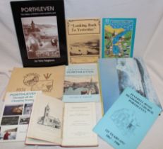 Various Porthleven related volumes including Veall (M) Porthleven Past and Present 1885;