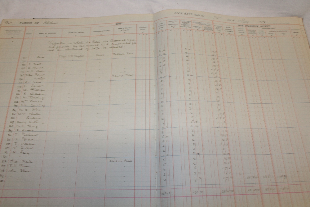 A Helston Poor Rate Book for May 1919 listing numerous occupiers, - Image 4 of 5