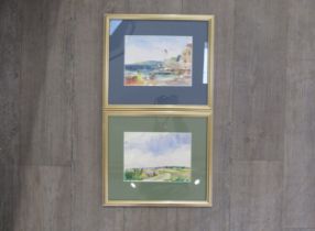 GEOFFREY WILSON (1920-2010) Two framed and glazed watercolours, Thelton Marshes and Southern