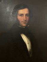 A Victorian portrait of a smartly dressed gentleman in gilt frame, oil on canvas, 75cm x 60cm