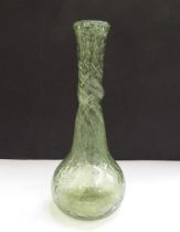 A Kimball and Durand Art Glass Company adventurine Clutha vase C1925 with etched K107 mark to