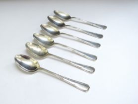 A set of six Cooper Brothers and Sons Ltd silver coffee spoons, Sheffield 1963, 59g