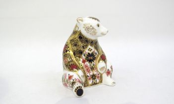 A Royal Crown Derby paperweight "Old Imari Polar Bear" approx 10.5cm tall