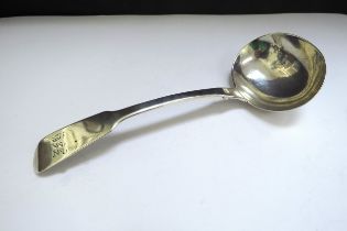 A James Beebe silver sauce ladle, London 1833, 58.2g