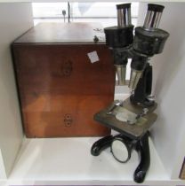 A Beck London Binomax 8456 microscope