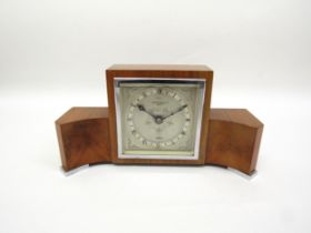 An Elliott clock deco mantel timepiece, 25cm long