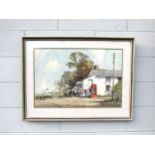 EDWARD WESSON (1910-1983) (ARR) A framed and glazed watercolour 'Bradwell Waterside, Essex'.