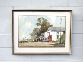 EDWARD WESSON (1910-1983) (ARR) A framed and glazed watercolour 'Bradwell Waterside, Essex'.
