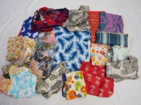 A quantity of small scale Victorian through to the 1960's prints, suitable for possibly apparel