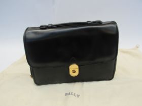 A Bally satchel style shoulder bag with a Bally dust bag