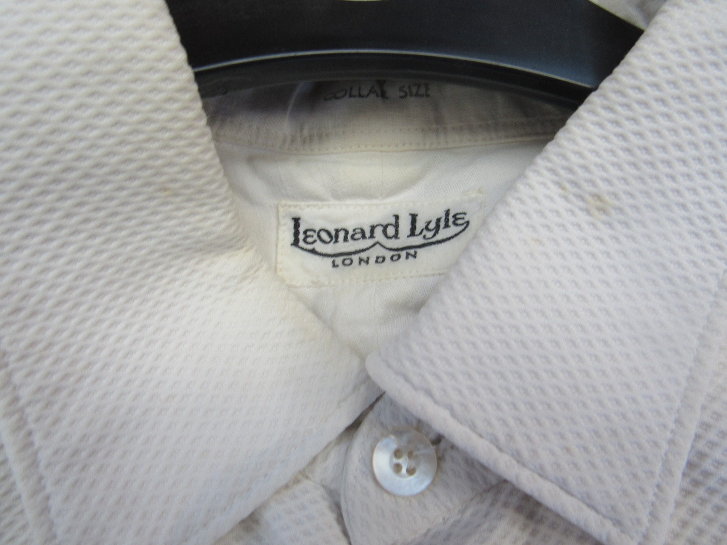 A pair of riding breeches and a Leonard Lyle white cotton marcella front dress shirt - Image 3 of 3