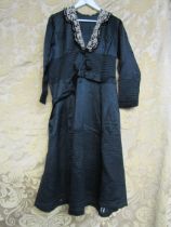 An Edwardian black dress