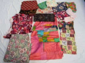 A large bag containing approximately 40 colourful large and small scale Mid 20th Century prints,