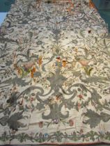 A large 18th Century alter cloth, probably French in very delicate condition