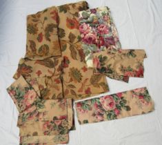 A quantity 1920's - 1950's cotton and linen florals