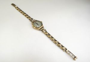 A 9ct gold wristwatch, 20g