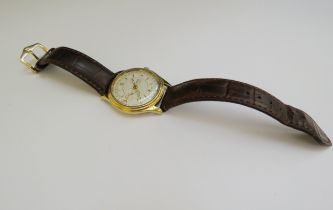 Oris, a vintage bi metal automatic gentlemen's Pointer wristwatch, ref 7461, the textured enamel