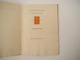 Berthold Wolpe: 'Schmuckstücke und Marken von Berthold Wolpe.', Frankfurt am Main : Bauersche