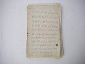 (World War I, Prisoner of War Manuscript) A first-hand account by a British - probably Scottish -