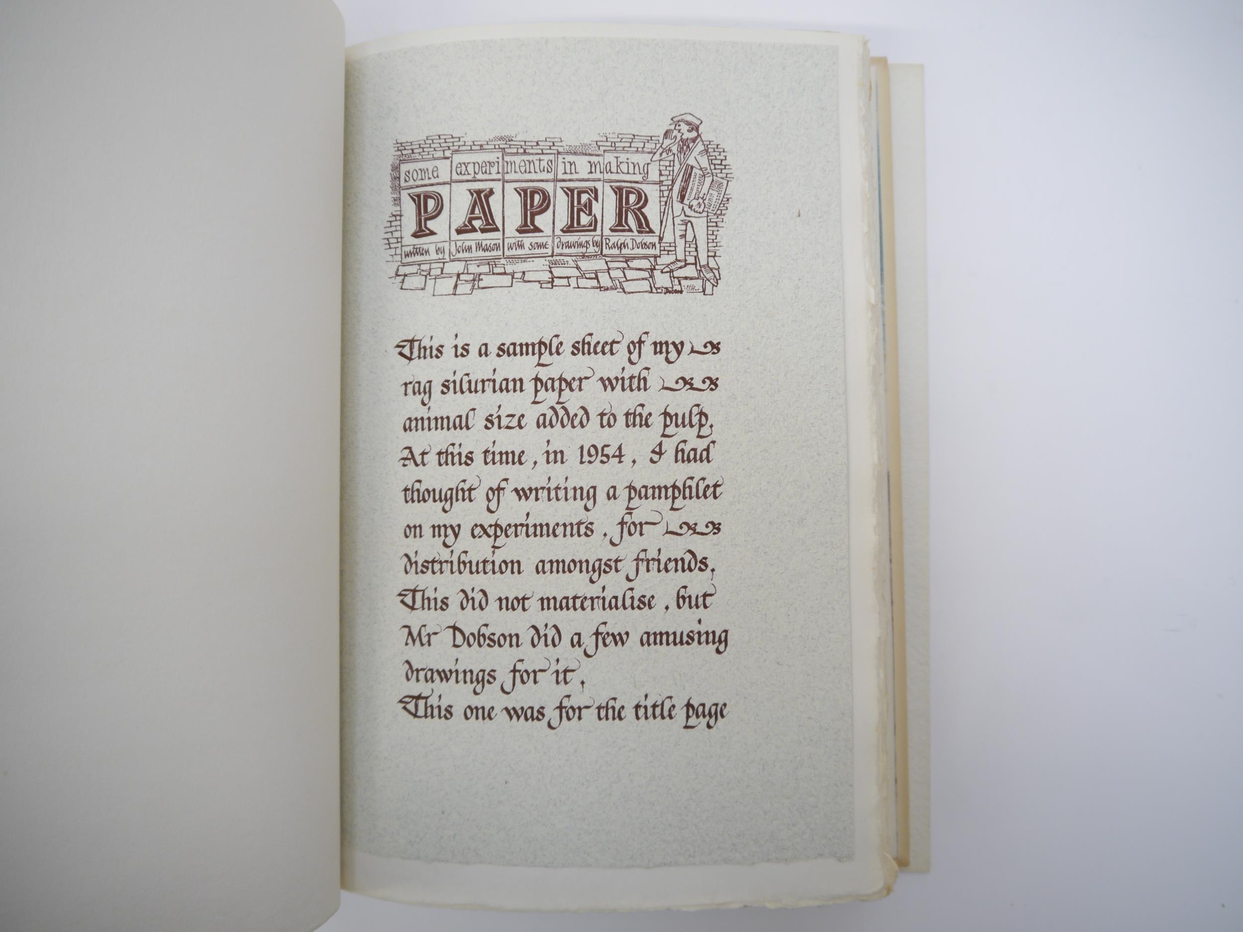 (Twelve by Eight Press.) John Mason: 'More papers handmade by John Mason', Leicester, Twelve by - Image 4 of 13