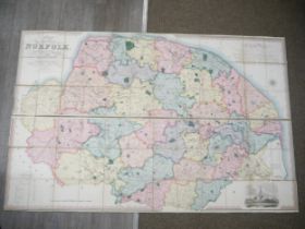(Map.) Andrew Bryant: 'Map of the County of Norfolk from Actual Survey by A. Bryant, In the Years