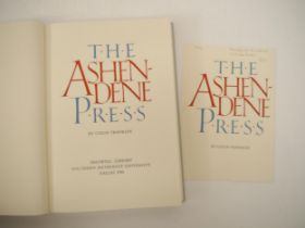Colin Franklin: 'The Ashendene Press', Dallas, Bridwell Library, 1986, limited edition, one of 750
