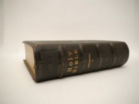 (Diss, Holy Bible.) A Victorian Bible, printed by Eyre & Spottiswoode, c.1875, presented to Mr Terah