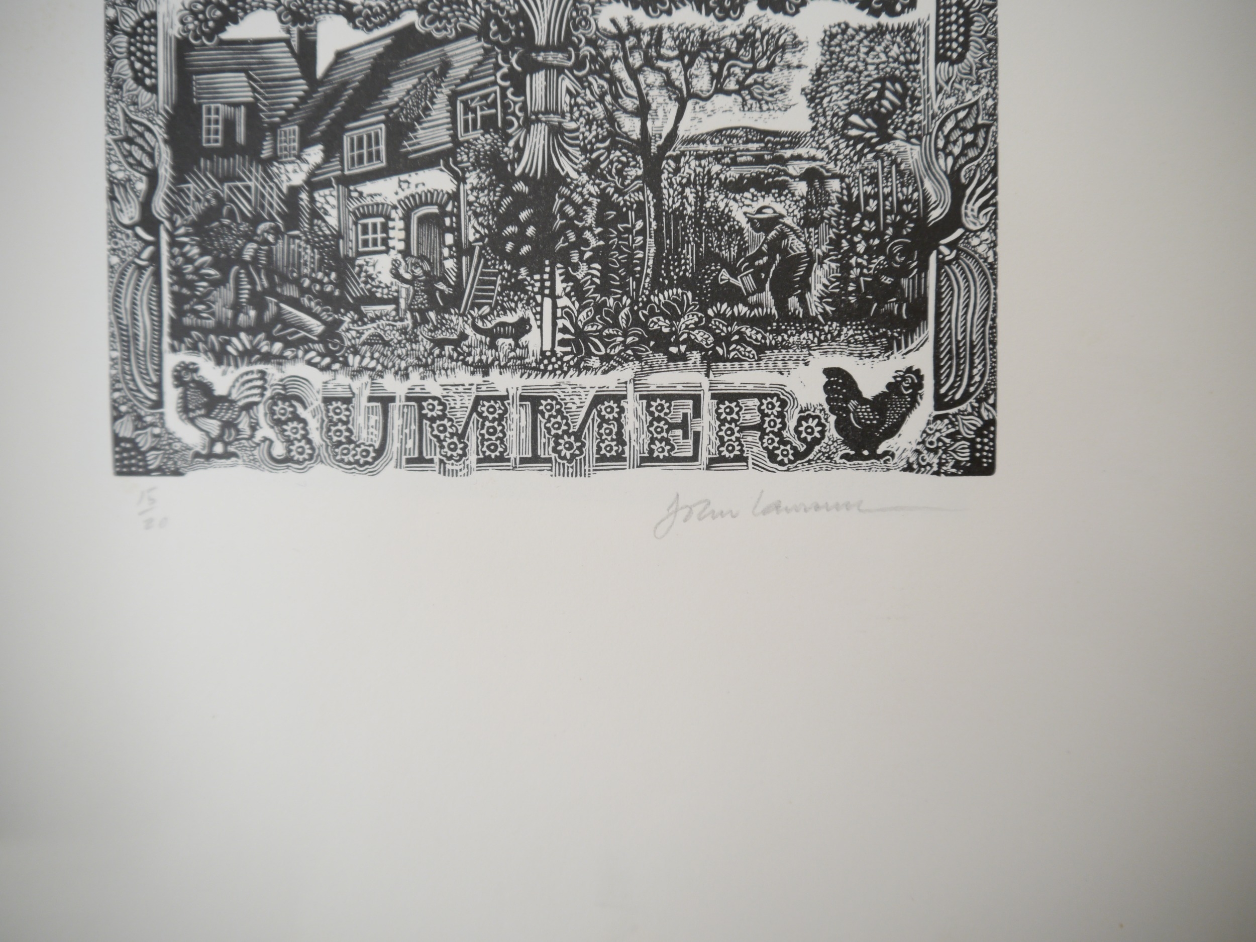 John Lawrence: 'A Selection of Wood Engravings', London, The Camberwell Press, 1986, limited edition - Image 7 of 7