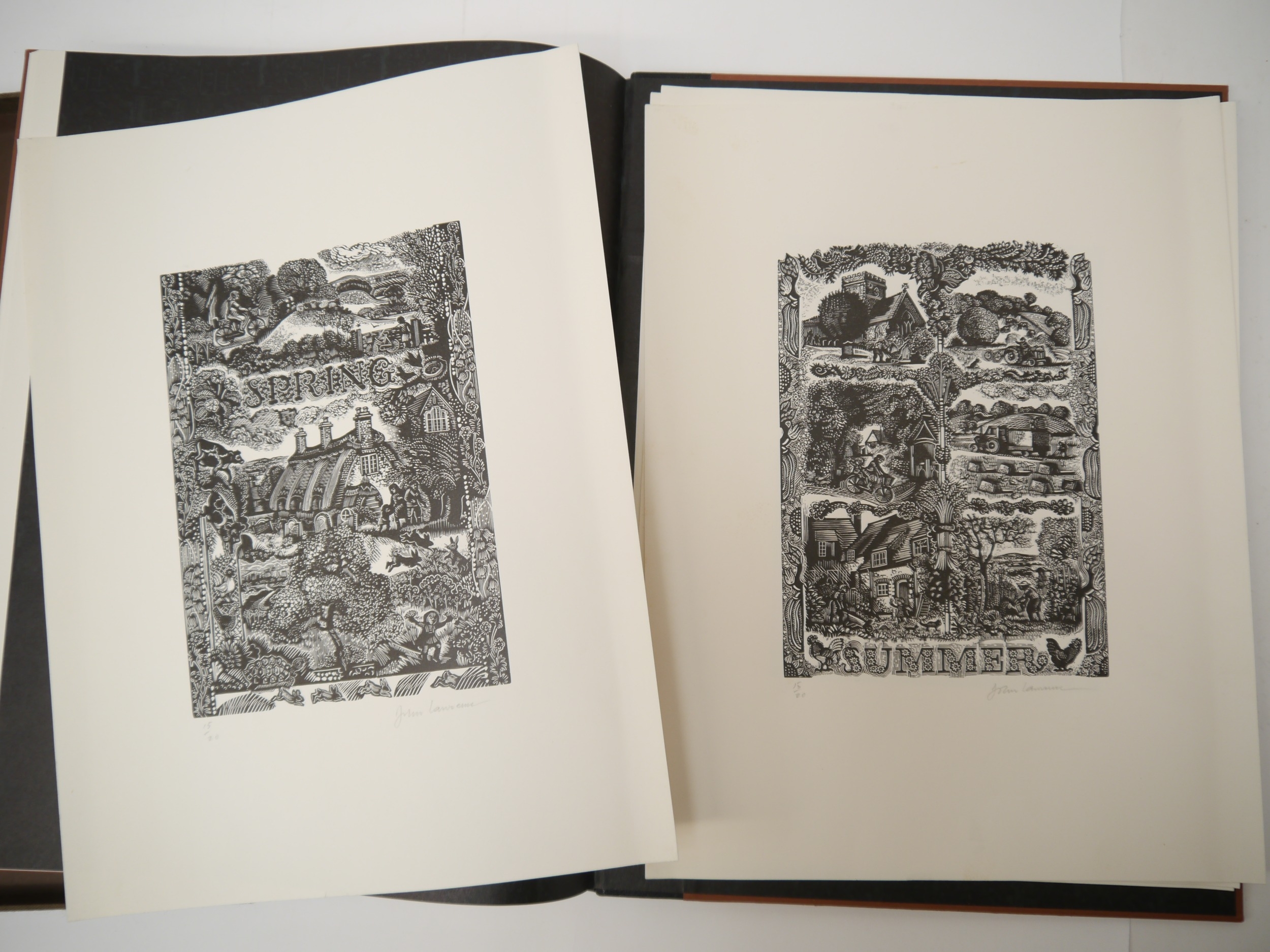 John Lawrence: 'A Selection of Wood Engravings', London, The Camberwell Press, 1986, limited edition - Image 6 of 7