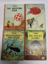 Four Herge 'The Adventures Of Tintin' books, all 1960s Methuen reprints, to include 'King Ottokar'