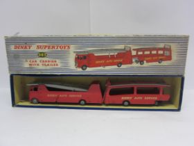 A boxed Dinky Supertoys diecast 983 Car Carrier with Trailer set "Dinky Auto Service"