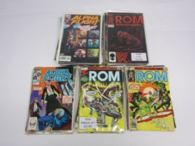 A collection of Marvel 'Alpha Flight' and 'ROM Spaceknight' comics (approx. 60)