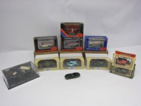 Assorted boxed diecast vehicles including Exclusive First Editions (EFE) buses, Corgi Classics and