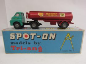 A Triang Spot-On 158A/2 diecast model Bedford 10 Tonner with turquoise cab with cream interior and