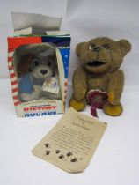 A Denys Fisher Nookie Bear ventriloquist toy and a boxed Chosun History Hounds 'George Waggington'