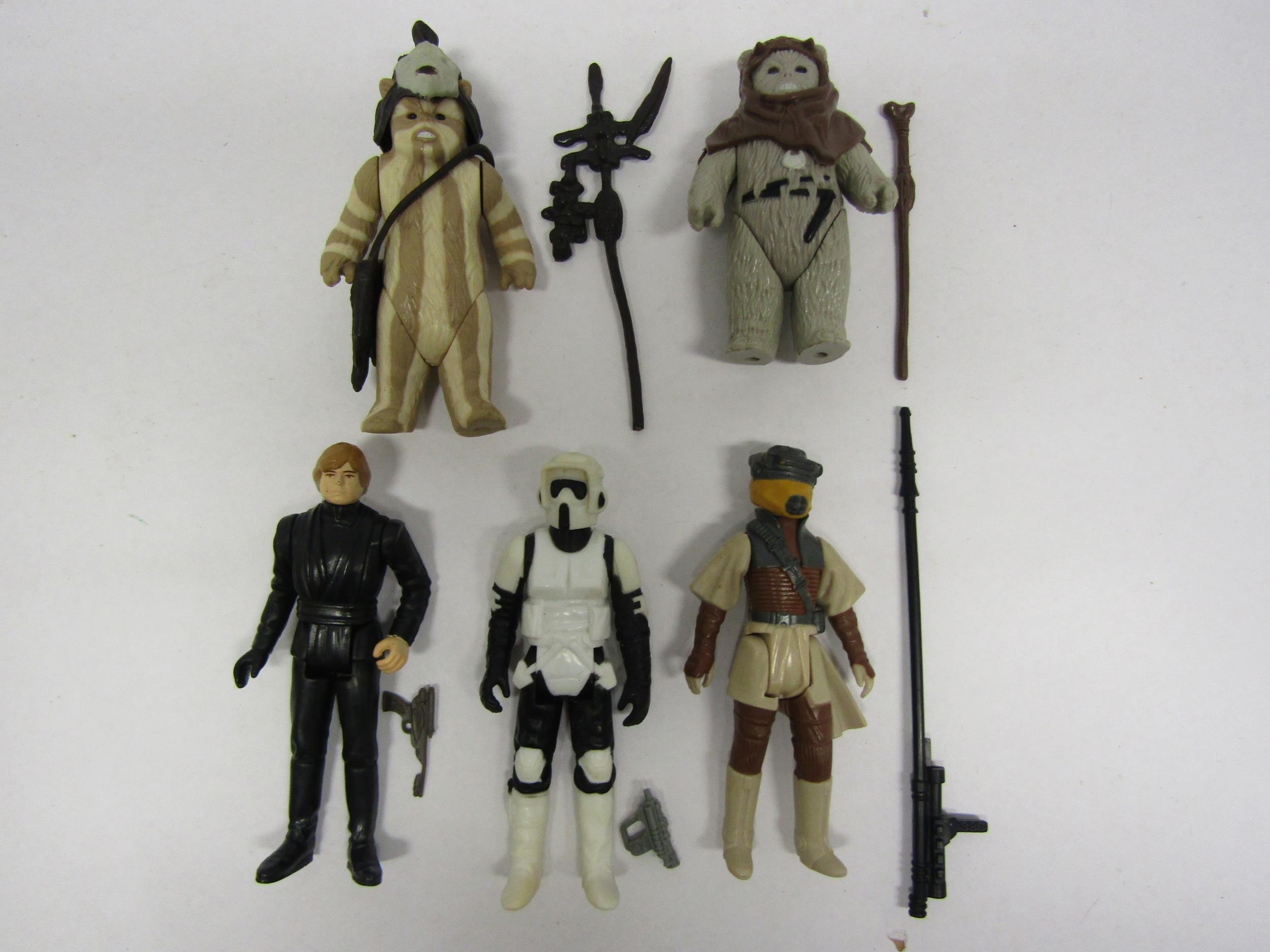 Five loose vintage Kenner / Palitoy Star Wars Return Of The Jedi action figures with original - Image 2 of 4