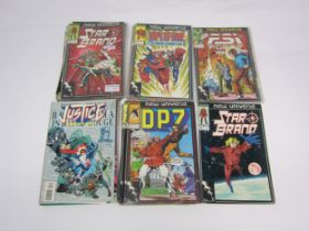 A collection of Marvel New Universe comics, including 'PSI Force', 'Nightmask', 'Justice', 'DP7', '
