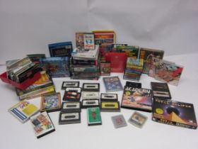 Assorted vintage computer games including Nintendo Game Boy 'Boxxle', Sega Game Gear 'Indiana