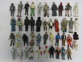 A collection of forty-five loose and playworn vintage LFL / GMFGI Star Wars action figures to