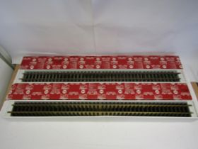 Two boxed sets of LGB (Lehmann-Gross-Bahn) G scale track #10610, each box containing six pieces of